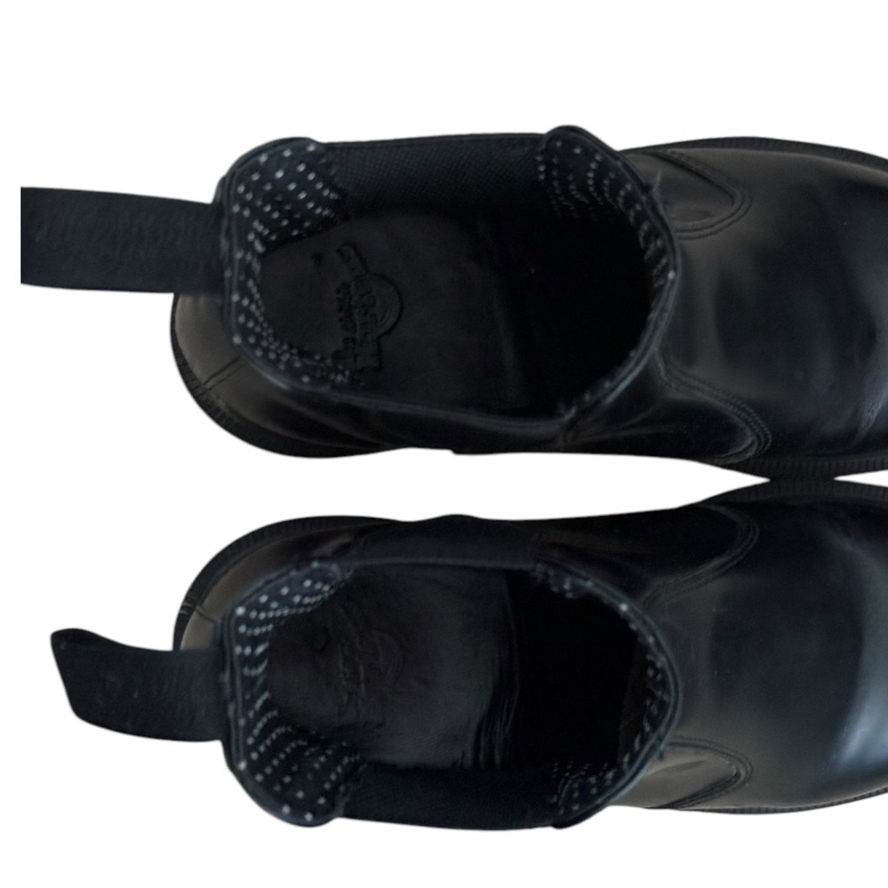 DR. MARTENS DOC FLORA CHELSEA LEATHER WOMEN'S BLACK BOOTS SIZE 6 (37 EU) - Picture 6 of 9